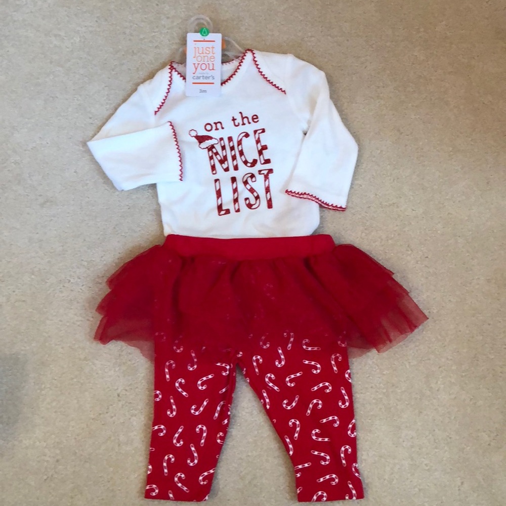 Carter’s NWT Baby Girl Christmas Outfit Size 3M